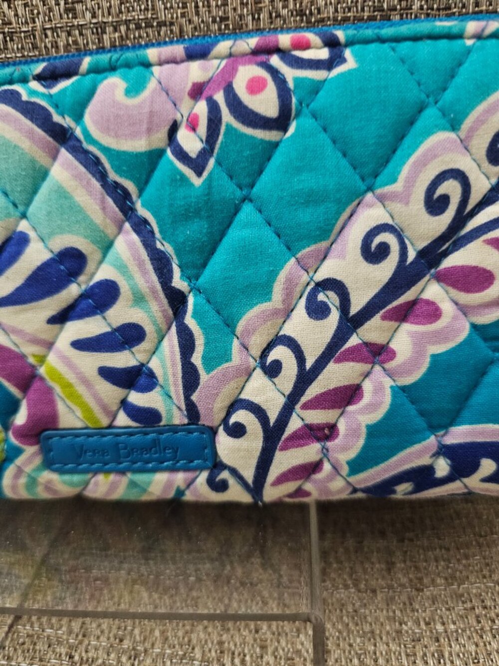 Vera Bradley Waikiki Paisley Print -   Zip-Around Wallet – EUC - Picture 2 of 9